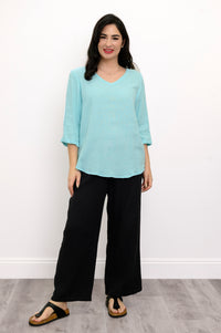 Minna Blouse, Turquoise