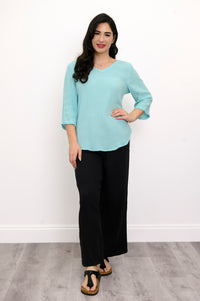 Minna Blouse, Turquoise