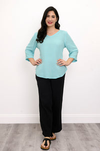 Minna Blouse, Turquoise
