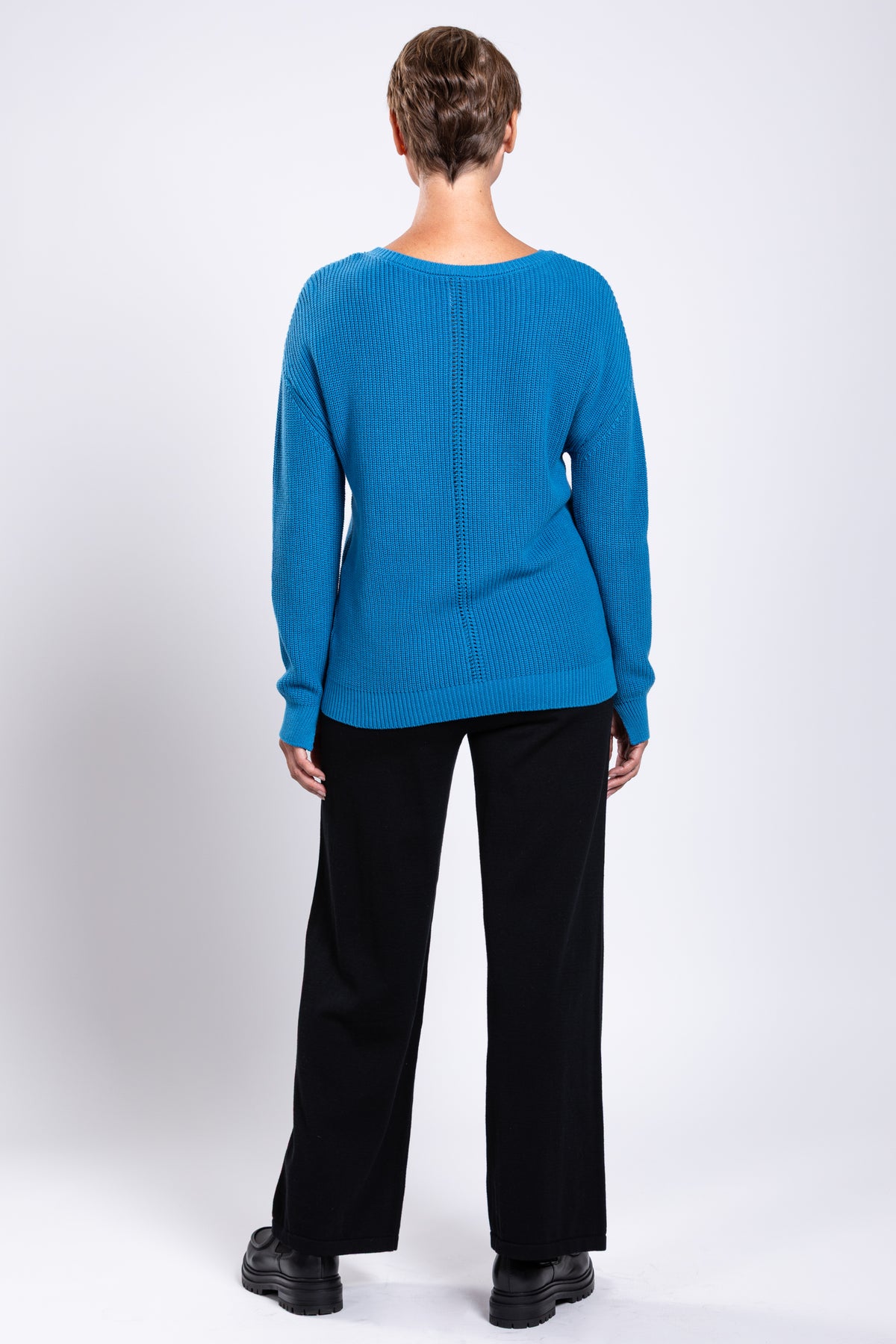Mission Sweater, Blue, Cotton