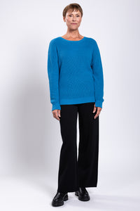 Mission Sweater, Blue, Cotton