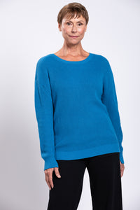 Mission Sweater, Blue, Cotton