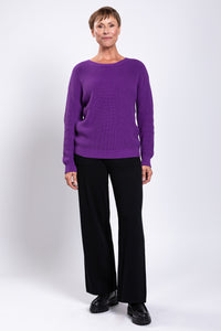 Mission Sweater, Bright Purple, Cotton