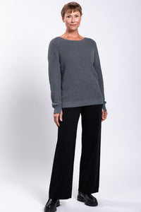 Mission Sweater, Charcoal, Cotton