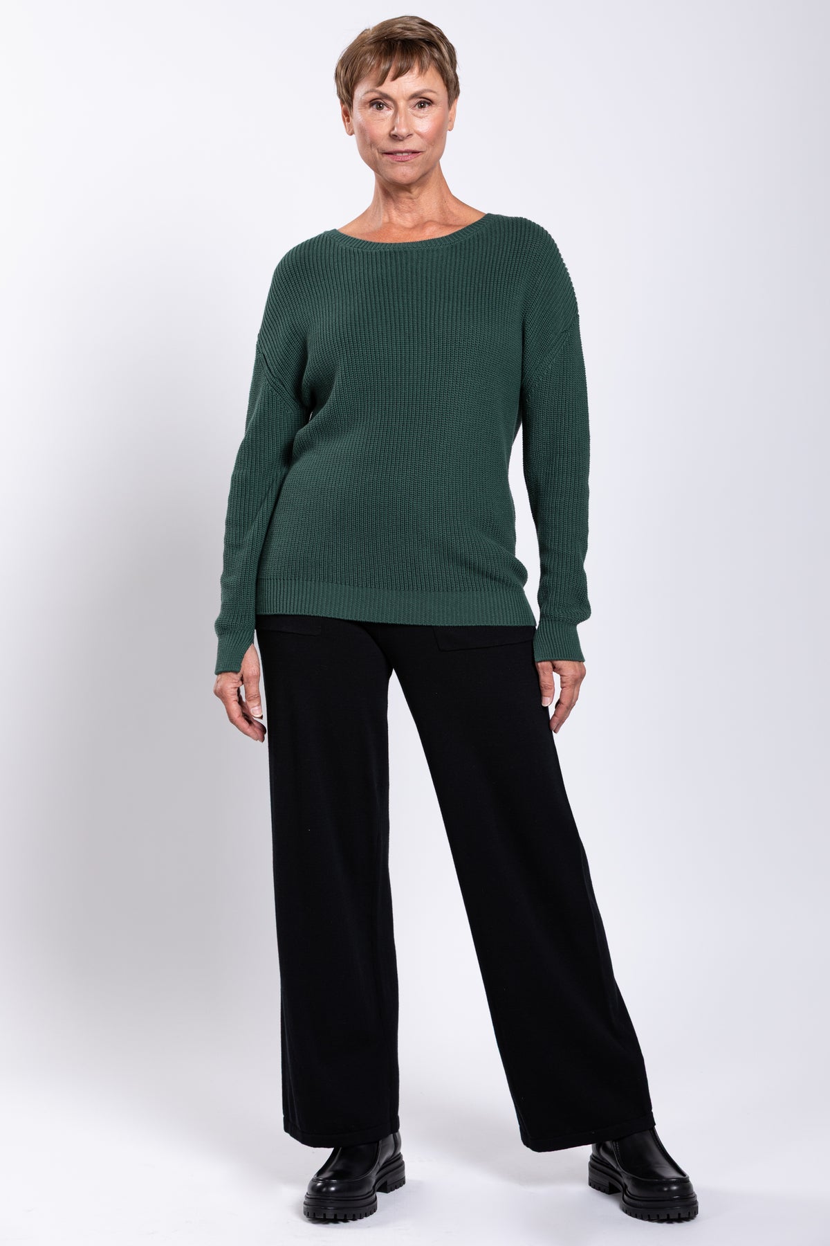 Mission Sweater, Forest, Cotton