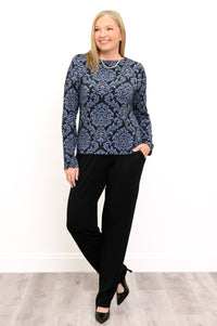 Mona Top, Indigo Empire, Bamboo