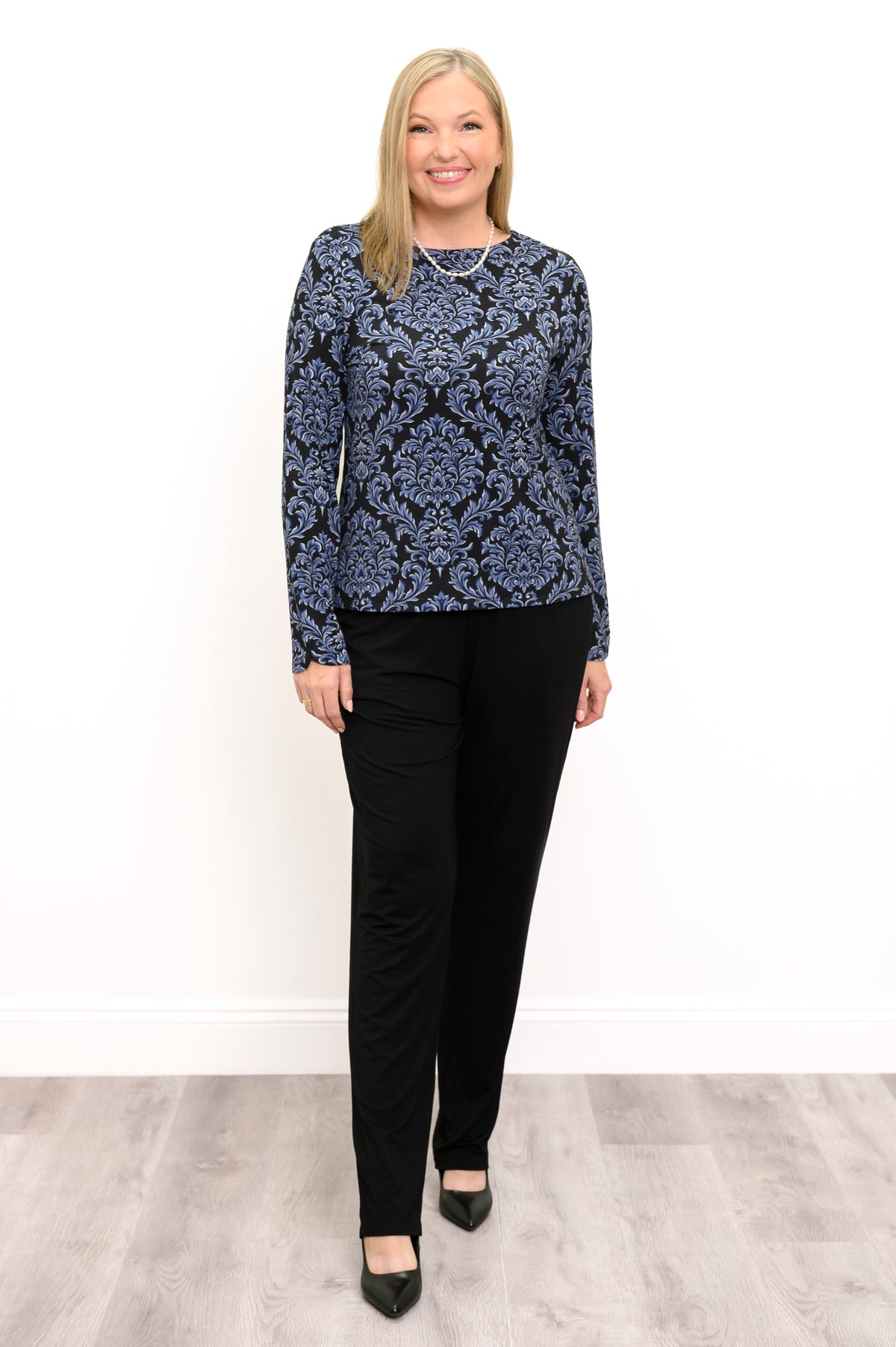 Mona Top, Indigo Empire, Bamboo