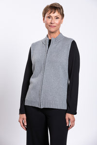 Mossmer Vest, Grey, Cotton