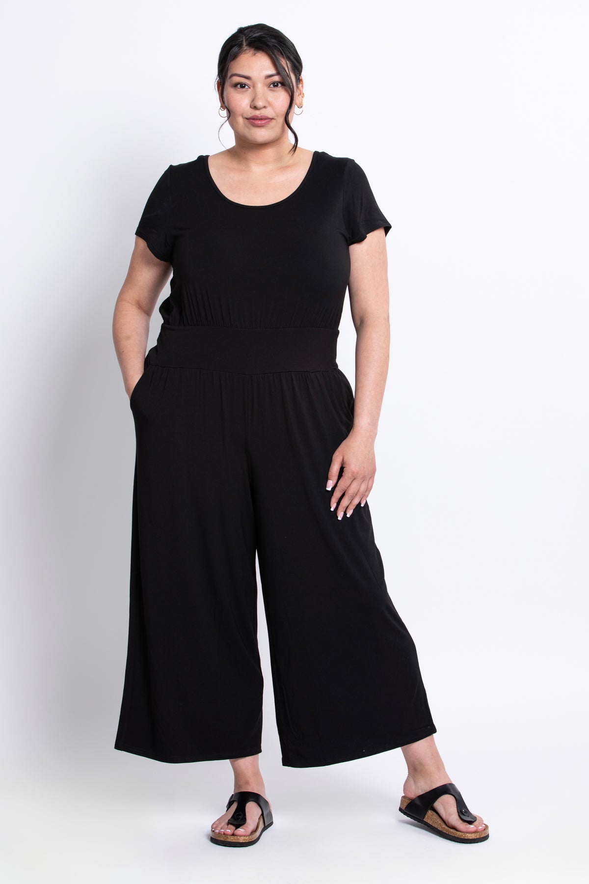 Julie Jumpsuit, Black, Bamboo