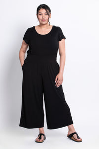 Julie Jumpsuit, Black, Bamboo