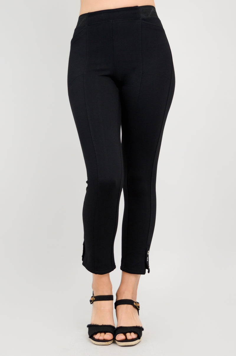 Nadine Crop, Black, Modal CAD Retail Blue Sky Clothing Co Ltd