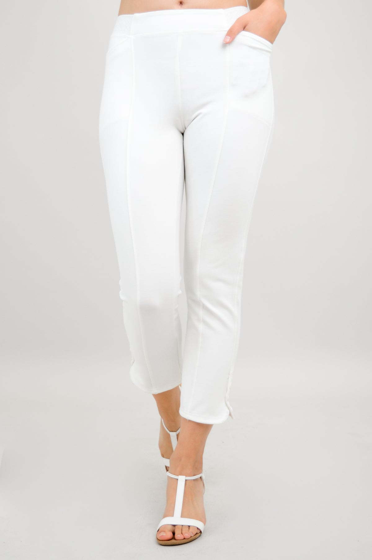 Nadine Crop, White, Modal