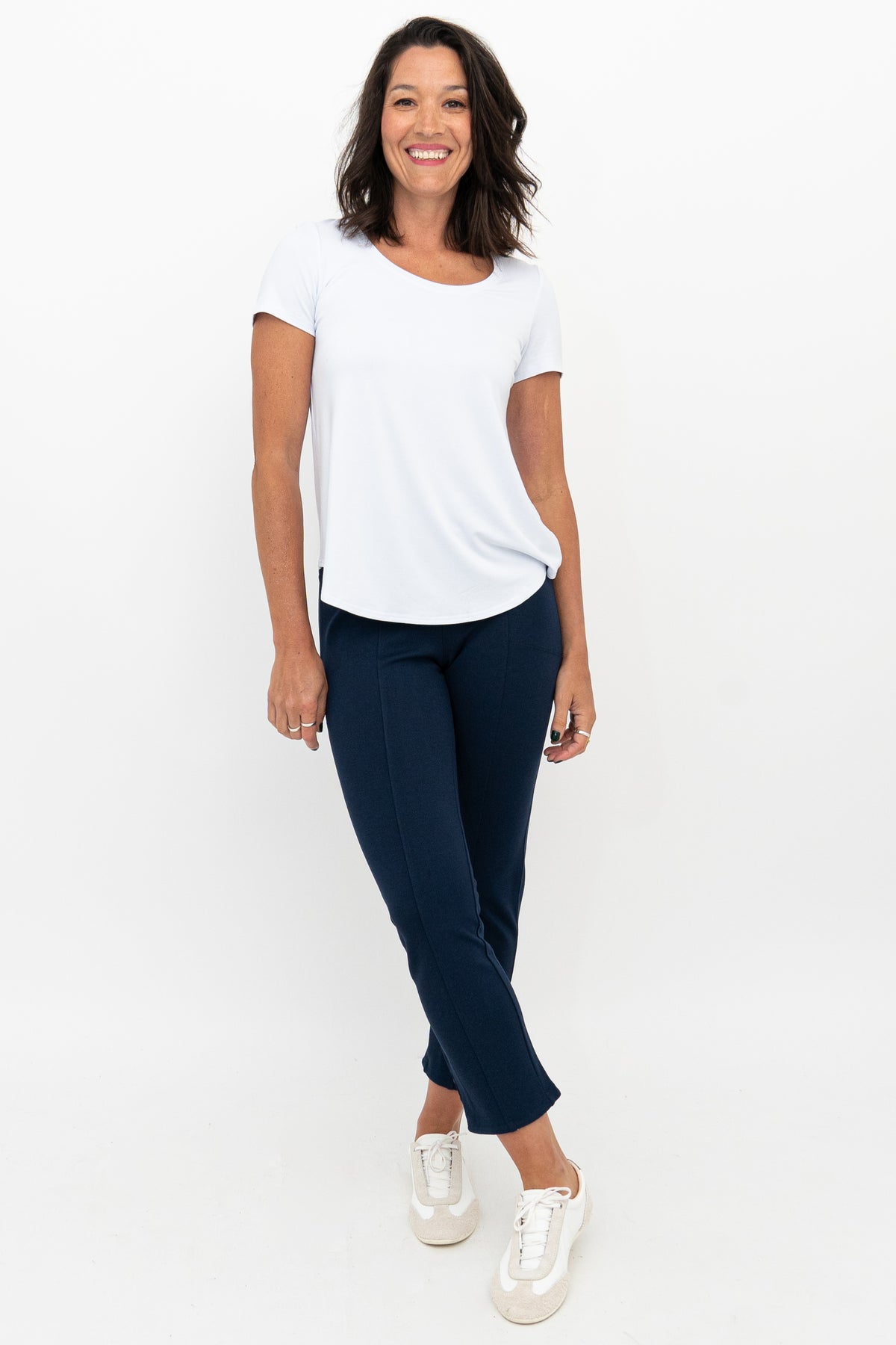 Nadine Crop, Indigo, Modal