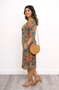 Olivia Dress, Khaki Vintage, Bamboo