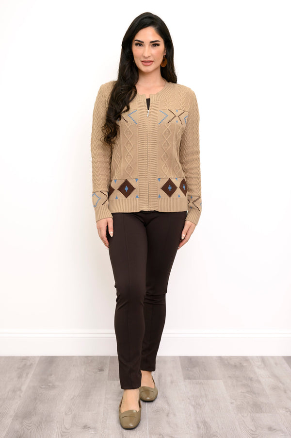 Olivia Sweater, Ivory Star, Cotton