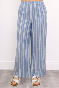 Parker Pant, Denim Stripe, Linen Viscose