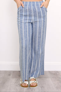 Parker Pant, Denim Stripe, Linen Viscose