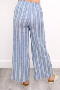 Parker Pant, Denim Stripe, Linen Viscose