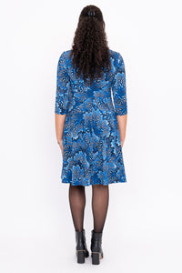 Pamela 3/4 Dress, Cobalt Fossil, Bamboo
