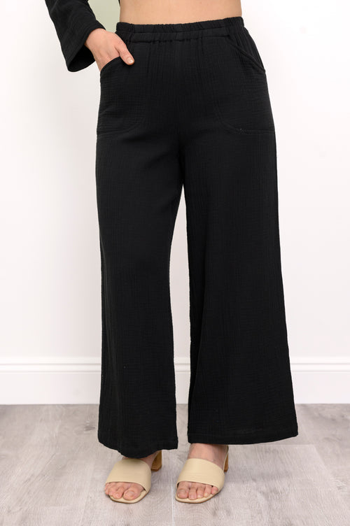 Parker Pant, Black, Cotton