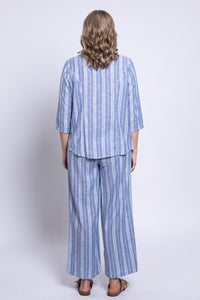 Parker Pant, Denim Stripe, Linen Viscose