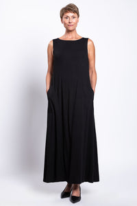 Patricia Long Dress, Black, Bamboo
