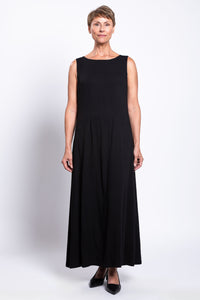 Patricia Long Dress, Black, Bamboo