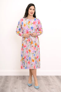 Patti Cardigan, Pink Bouquet, Cotton