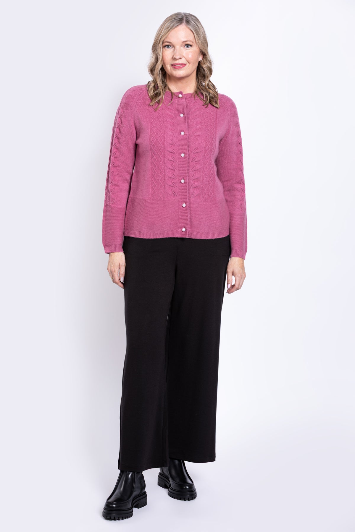 Persimmon Sweater, Berberis, 100% Cashmere