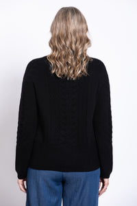 Persimmon Sweater, Black, 100% Cashmere