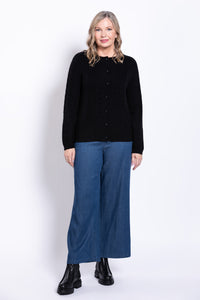 Persimmon Sweater, Black, 100% Cashmere