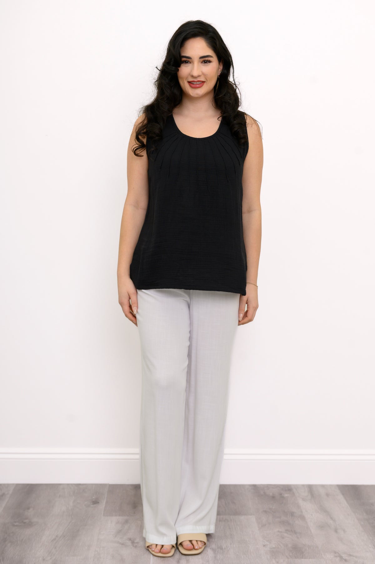 Pleat Tank, Black