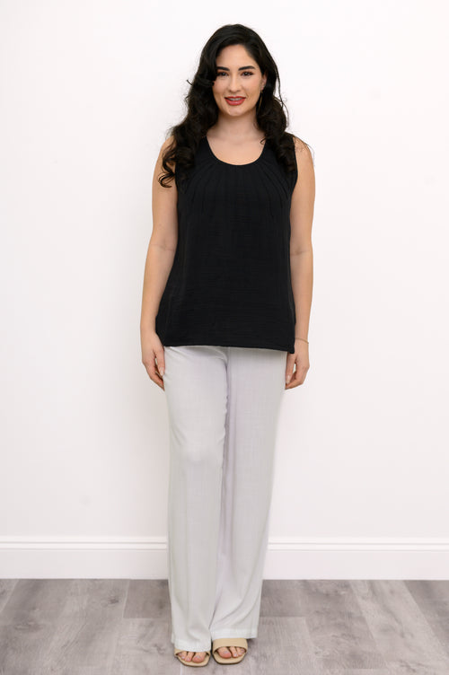 Pleat Tank, Black