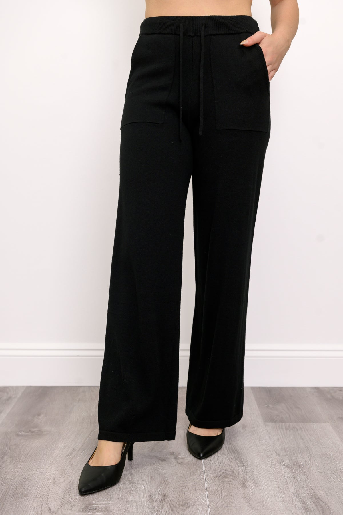 Polita Pantalon, Noir, Coton