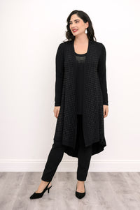 Priscilla Jacket, Black Diamond, Bamboo