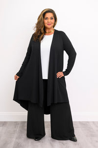 Priscilla Jacket, Black, Bamboo