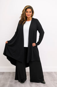 Priscilla Jacket, Black, Bamboo