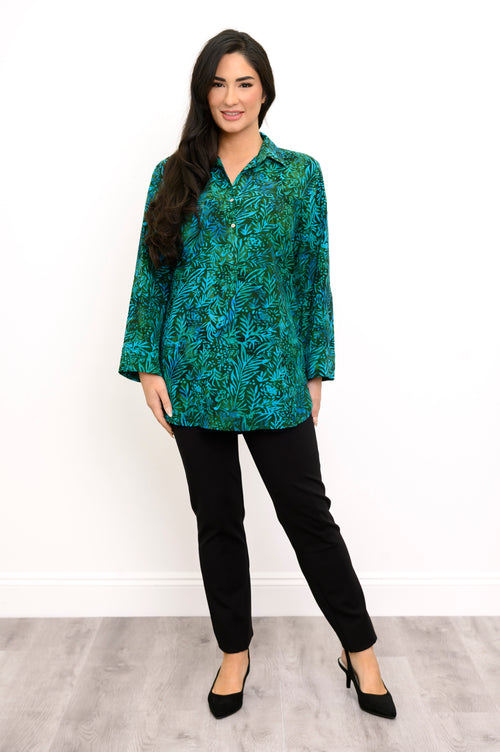 Queenie Blouse, Tropical Teal