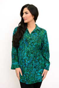 Queenie Blouse, Tropical Teal