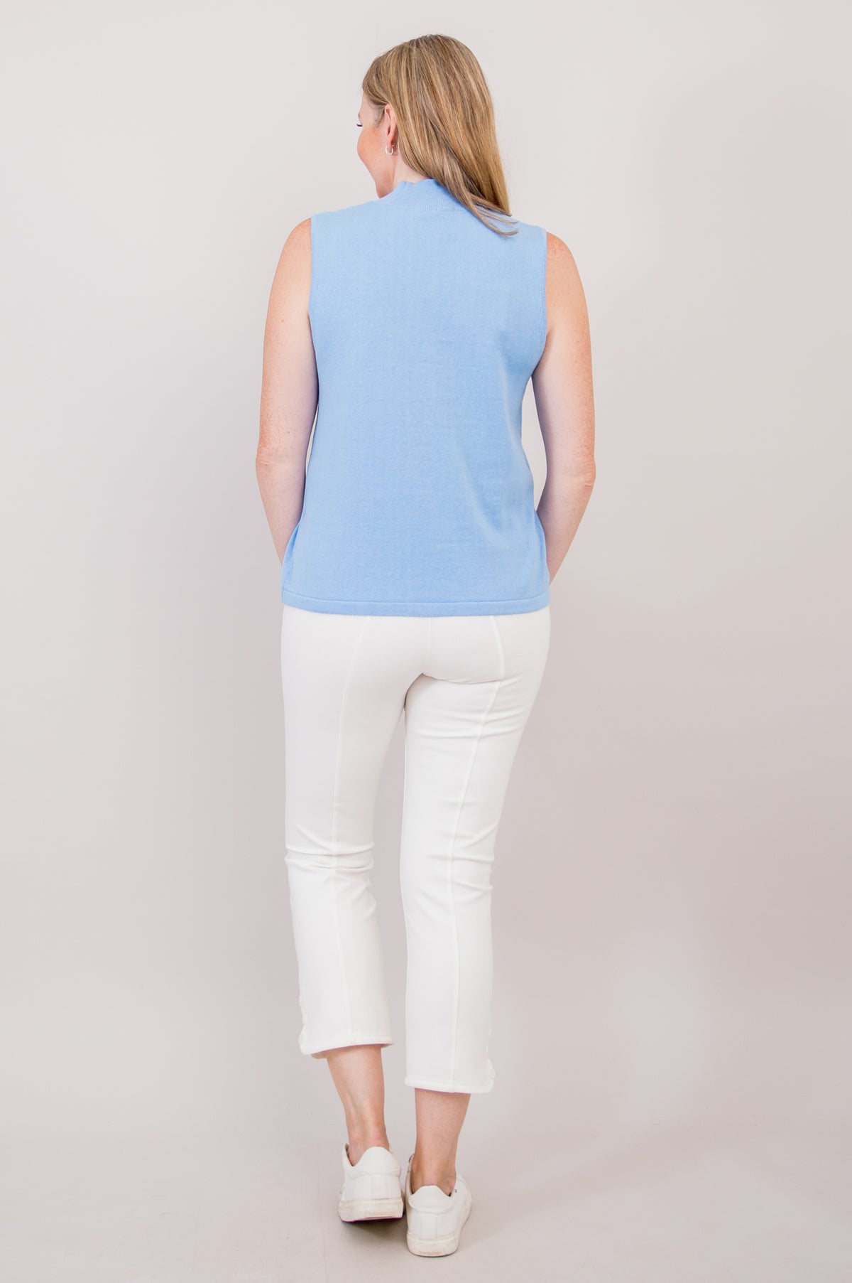 Reena Tank, Blue, Cotton