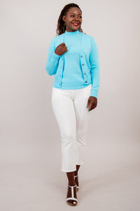 Reena Tank, Turquoise, Cotton - Final Sale