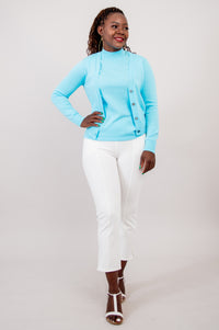 Reena Tank, Turquoise, Cotton - Final Sale