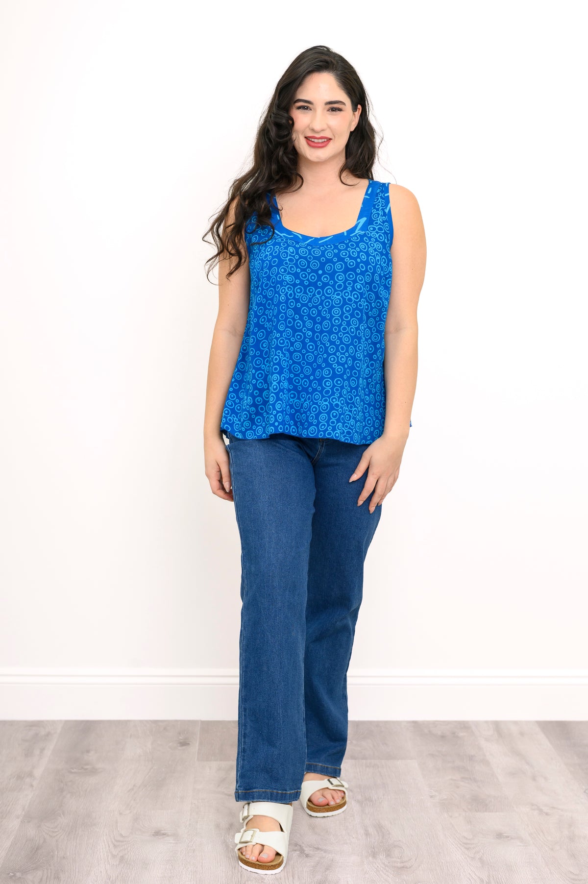 Rena Tank, Blue Bubbles