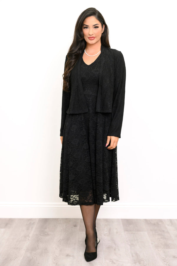 Elizabeth Dress, Black, Bamboo