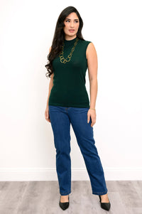 Rita Sweater, Deep Forest, Merino Wool