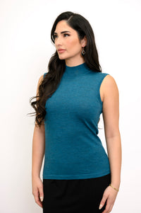 Rita Sweater, Teal Ember, Merino Wool