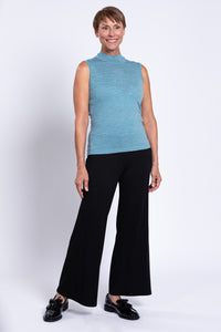 Rita Sweater, Teal Lite, Merino Wool