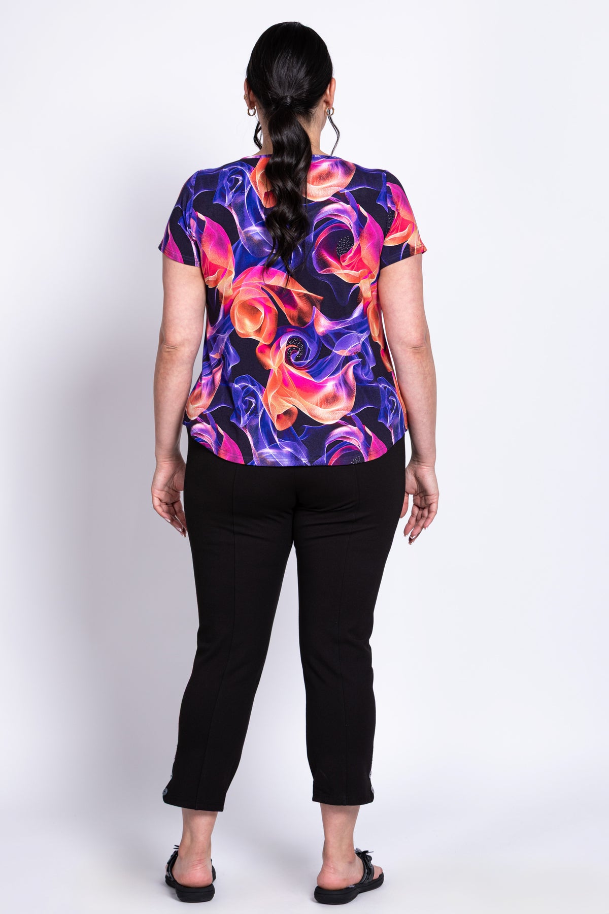 Ritzy S/S Top, Violet Daze, Bamboo