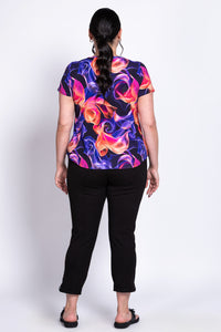 Ritzy S/S Top, Violet Daze, Bamboo