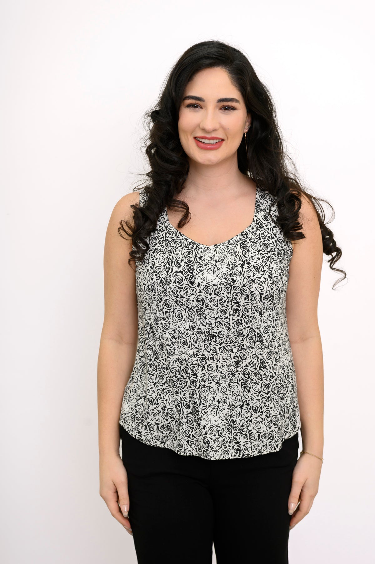 Ritzy Tank, BW Rosette, Bamboo